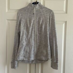 Lululemon Define Jacket size 8 grey and white pattern